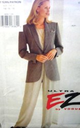8896 EZ VOGUE SMART JACKET, TOP, TAPER PANTS PATTERN 14-18 OR  20-24 CHOICE